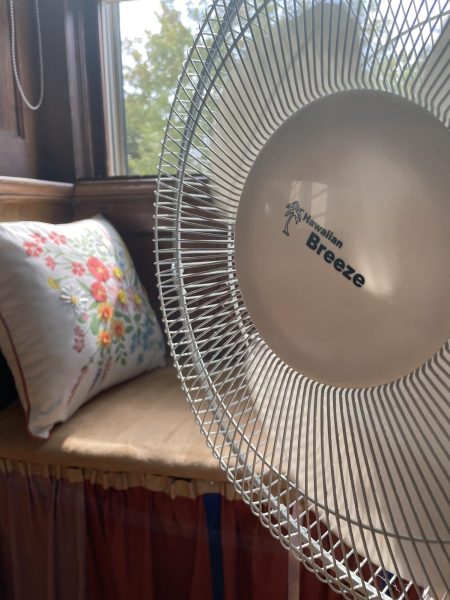 One of the Academys many oscillating fans.